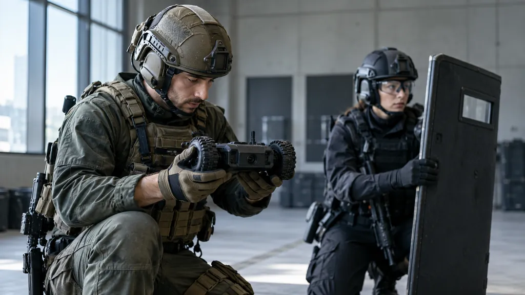 Tactical operator training scene illustrating R6 Operator Stats - Check Your Best Attackers and Defenders