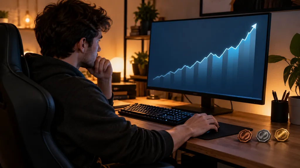 Gaming analytics workstation illustrating R6 MMR Tracker - How Rainbow Six Siege Skill Rating Works