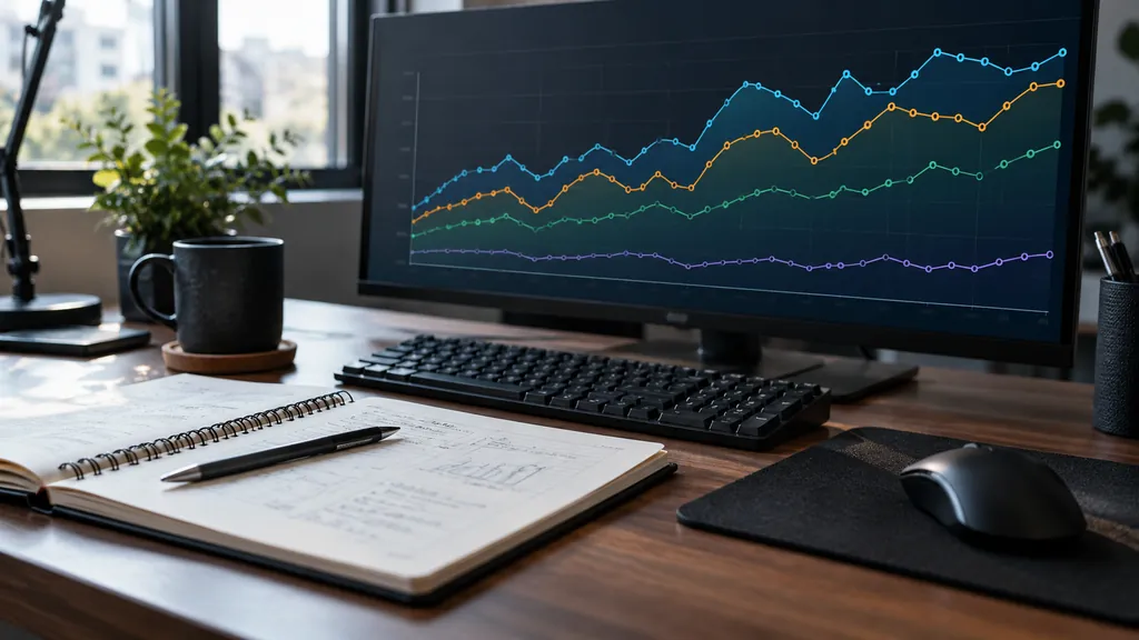 Gaming analytics workstation illustrating R6 Seasonal Stats - Track Your Rainbow Six Siege Season Performance