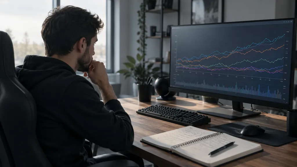 Gaming analytics workstation illustrating R6 Seasonal Stats - Track Your Rainbow Six Siege Season Performance