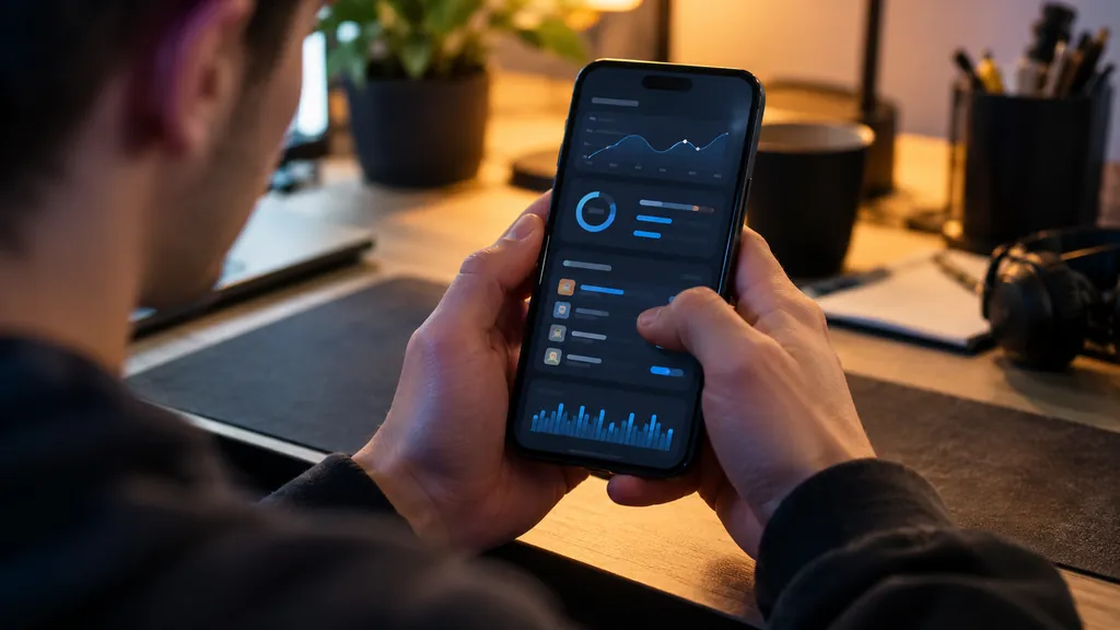Mobile gaming statistics on a smartphone illustrating R6 Tracker Mobile - How to Check Siege Stats on Your Phone