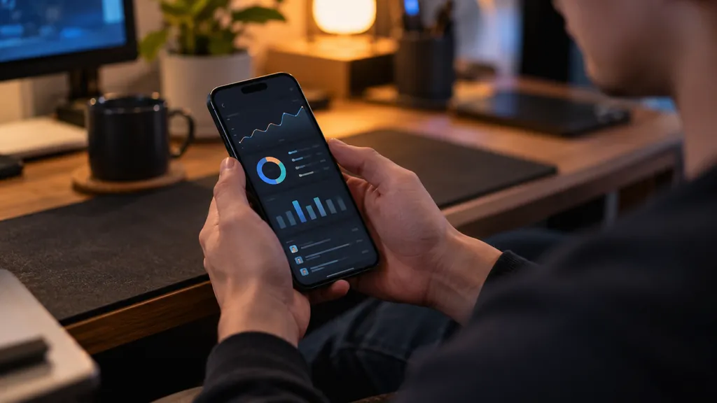 Mobile gaming statistics on a smartphone illustrating R6 Tracker Mobile - How to Check Siege Stats on Your Phone