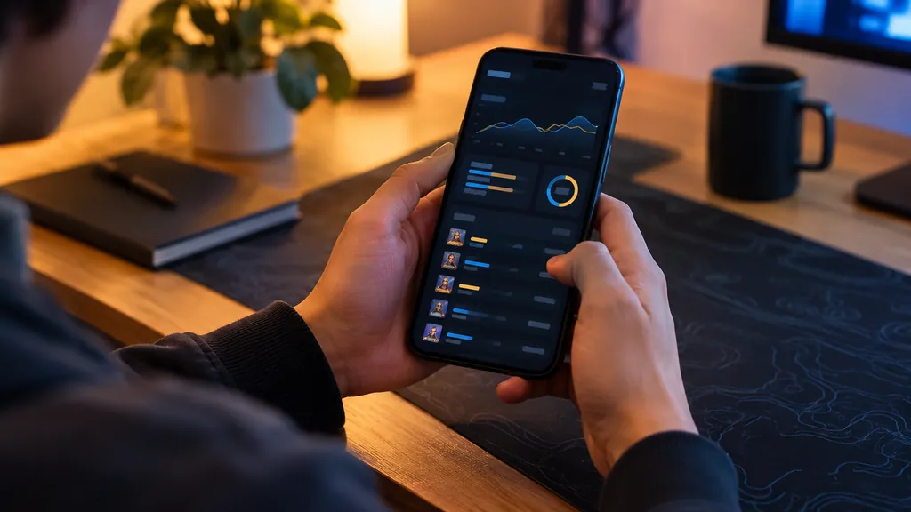 Mobile gaming statistics on a smartphone illustrating R6 Tracker Mobile - How to Check Siege Stats on Your Phone
