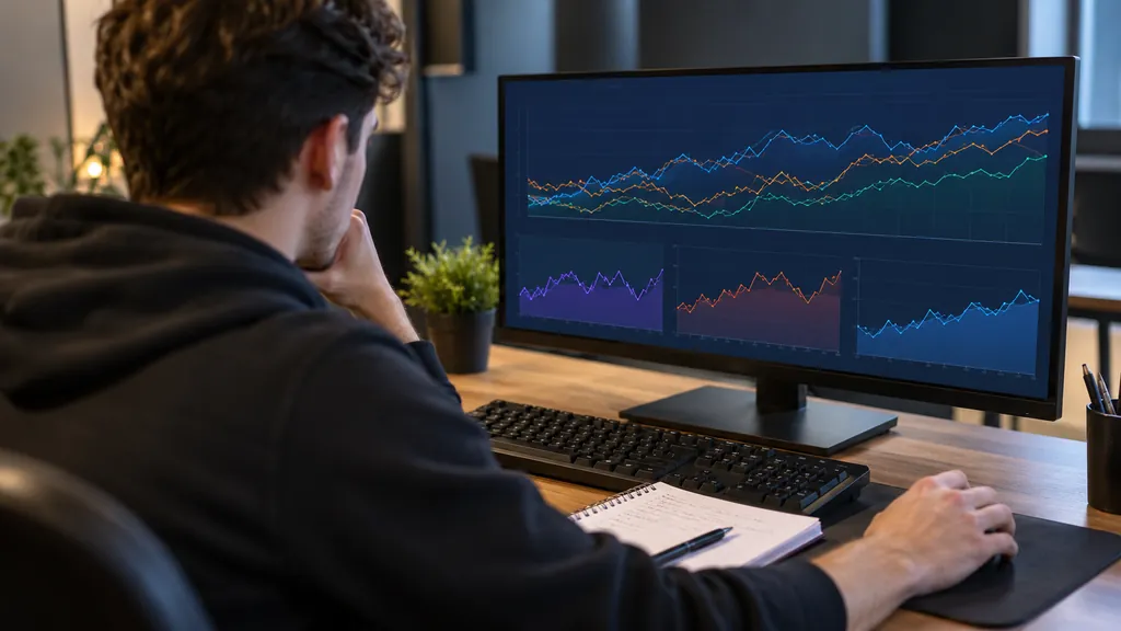 Gaming analytics workstation illustrating R6 Tracker Unblocked - Ways to Access Rainbow Six Siege Stats