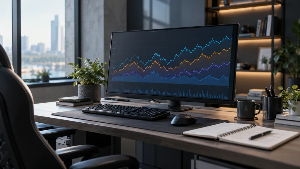 Gaming analytics workstation illustrating R6 Win Rate Tracker - Check Your Siege Win Loss Performance