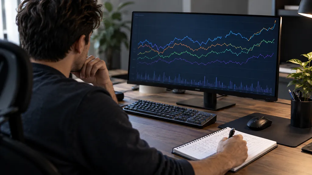 Gaming analytics workstation illustrating Rainbow Six Siege KD Tracker - Track and Improve Your KD Ratio