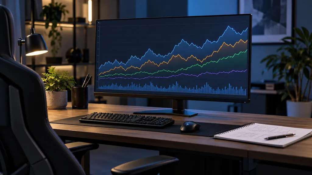 Gaming analytics workstation illustrating Rainbow Six Siege KD Tracker - Track and Improve Your KD Ratio
