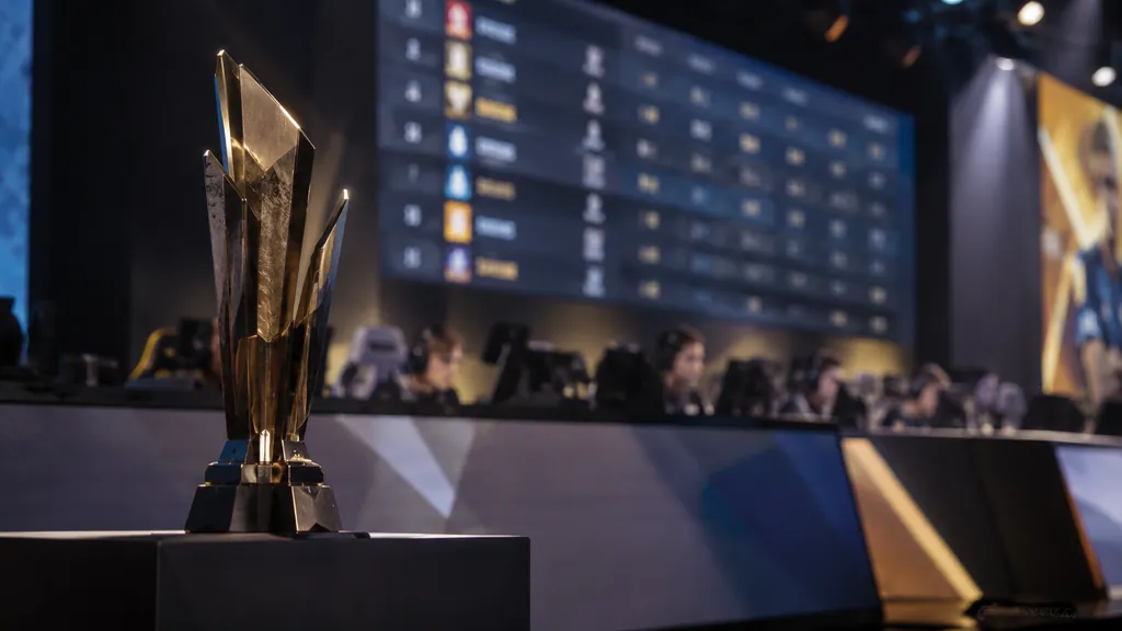 Esports venue and competitive trophy illustrating Rainbow Six Siege Leaderboard - Top Players Ranks and Stats