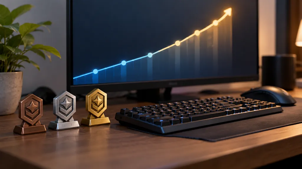 Gaming analytics workstation illustrating Rainbow Six Siege MMR Tracker - Check and Understand Your MMR