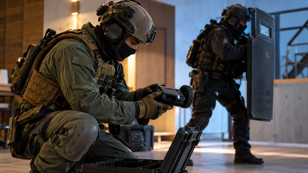 Tactical operator training scene illustrating Rainbow Six Siege Operator Stats - Track Operator Performance