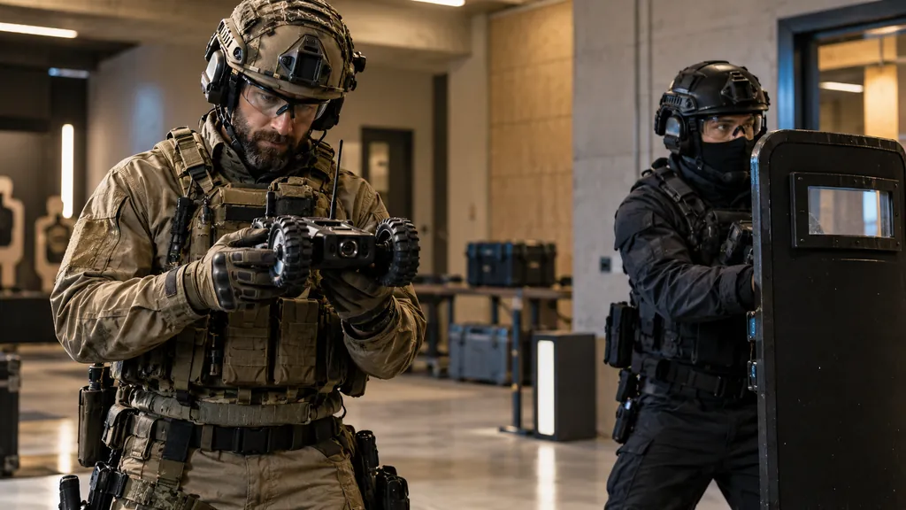 Tactical operator training scene illustrating Rainbow Six Siege Operator Stats - Track Operator Performance