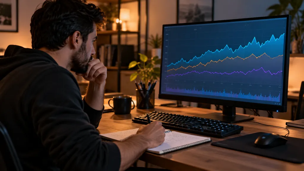 Gaming analytics workstation illustrating Rainbow Six Siege Stats Tracker - Complete Player Statistics Guide