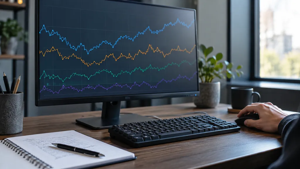Gaming analytics workstation illustrating Siege Tracker - Complete Guide to Rainbow Six Siege Player Stats