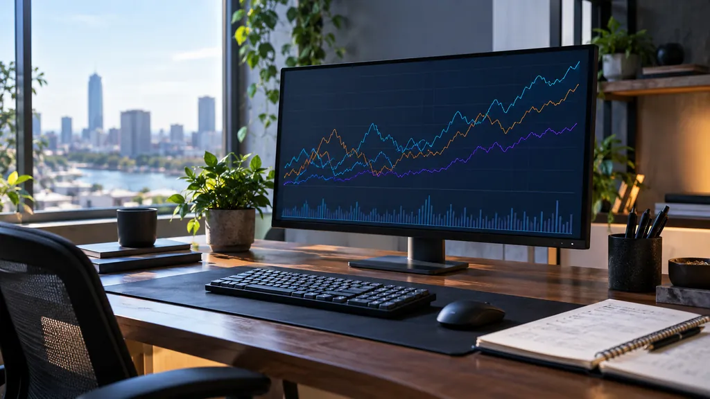 Gaming analytics workstation illustrating Siege Tracker - Complete Guide to Rainbow Six Siege Player Stats