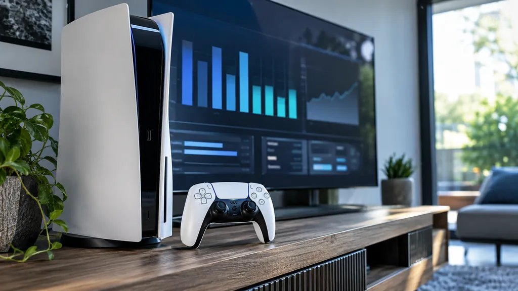 PlayStation console gaming setup illustrating Siege Tracker PS5 - Check Rainbow Six Siege PlayStation Stats
