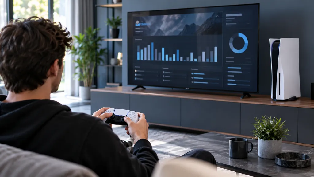 PlayStation console gaming setup illustrating Siege Tracker PS5 - Check Rainbow Six Siege PlayStation Stats
