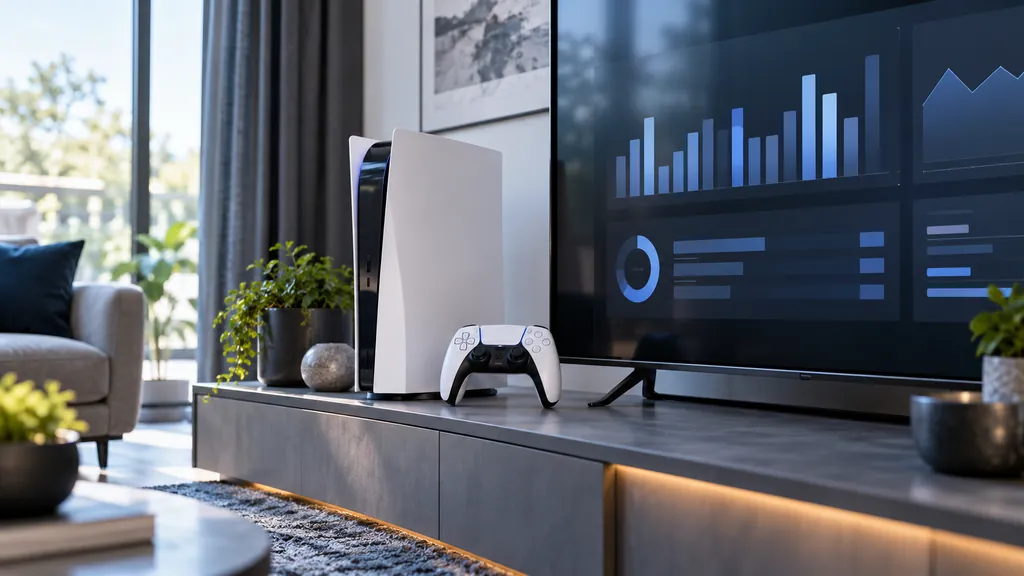 PlayStation console gaming setup illustrating Siege Tracker PS5 - Check Rainbow Six Siege PlayStation Stats