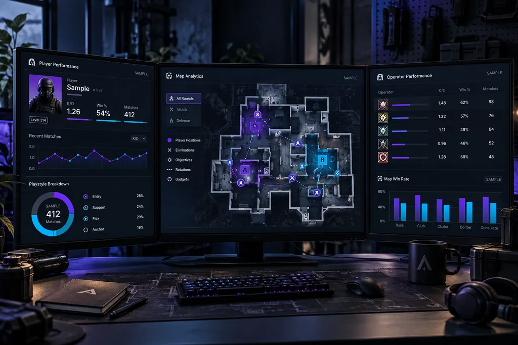 Analytics hero graphic showing calculator estimates covered by the Siege Tracker terms and conditions